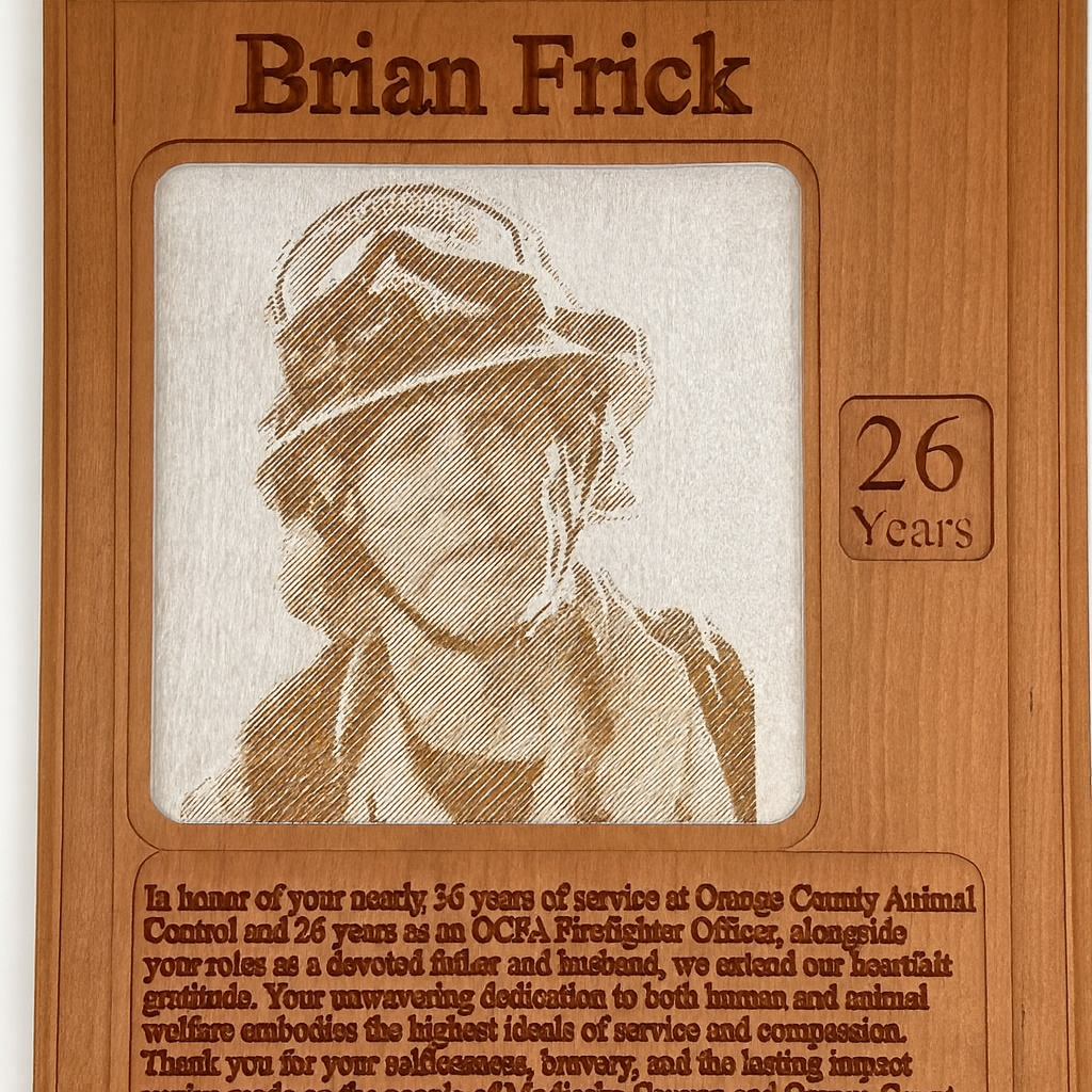 Engraved Retirement / Memorial Plaques